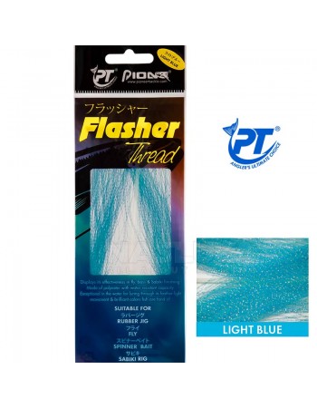 Ламе за чепарета и примамки Pioneer Flasher Thread, цвят Light Blue