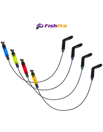 Сет от 4 шаранджийски обтегача с верижка FishPro FP-10