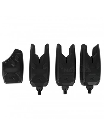 Korum KSi6 3 Rod Remote Alarm Set, 3+1 / Сигнализатори за шаран със станция