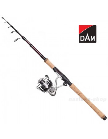 Телескопичен спининг комплект DAM Impressa Tele Spin 1.80м, 2-12г / 1000 CMB