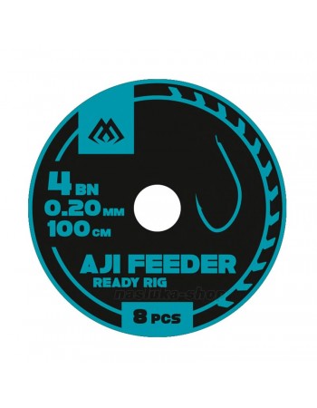 Вързани куки за фидер Mikado Aji Feeder Ready Rigs, Mono, 8 бр.