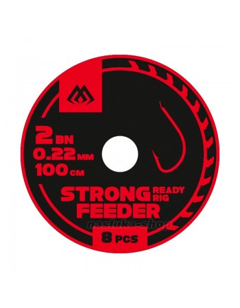 Вързани куки за фидер Mikado Strong Feeder Ready Rigs, Mono, 8 бр.