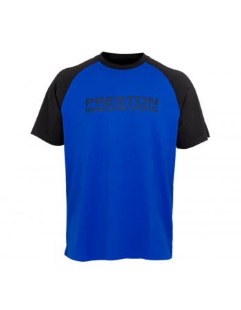 Тениска за риболов Preston Lightweight Raglan - Синя