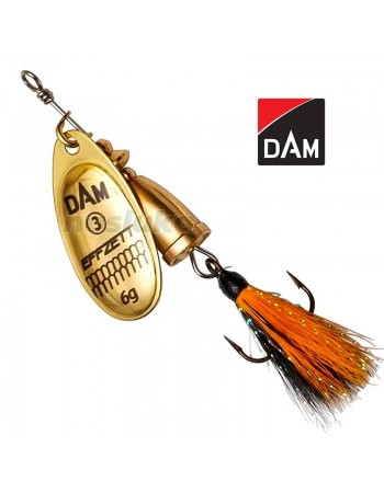Въртяща блесна DAM Executor Spinner Dressed, Gold