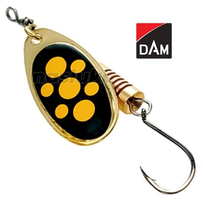 Single Hook Spinner, Blacky Въртяща блесна с единична кука DAM Single Hook Spinner, Blacky