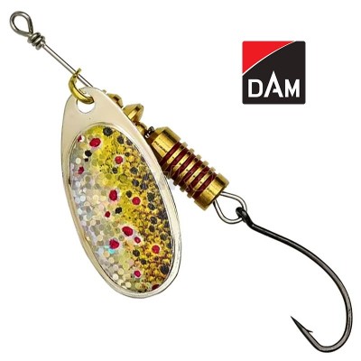 Single Hook Spinner, Brown Trout Въртяща блесна с единична кука DAM Single Hook Spinner, Brown Trout