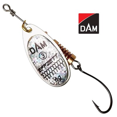 Single Hook Spinner, Reflex Silver Въртяща блесна с единична кука DAM Single Hook Spinner, Reflex Silver