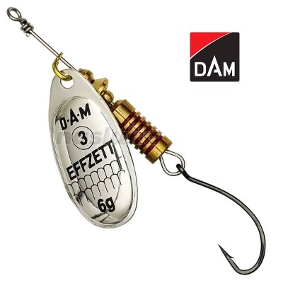 Single Hook Spinner, Silver Въртяща блесна с единична кука DAM Single Hook Spinner, Silver