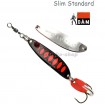 Slim Standard Spoon, цвят Orange UV / Black Клатушки за Щука, Кефал, Бяла риба, Сом, Распер, Костур - Топ качество от Наслука