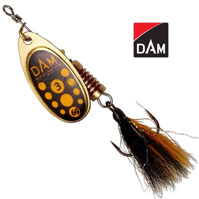 Standard Dressed Spinner, цвят Blacky Въртяща блесна с атрактор DAM Standard Dressed Spinner, цвят Blacky