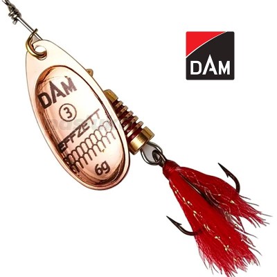 Standard Dressed Spinner, цвят Copper Въртяща блесна с атрактор DAM Standard Dressed Spinner, цвят Copper