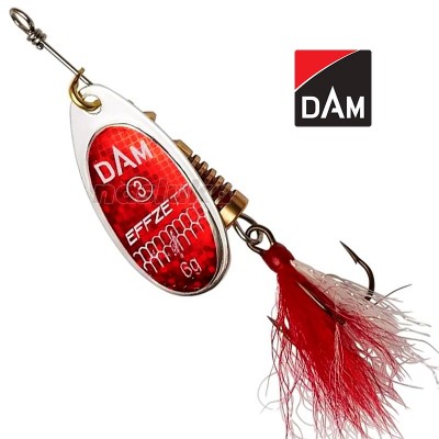 Standard Dressed Spinner, цвят Reflex Red Въртяща блесна с атрактор DAM Standard Dressed Spinner, цвят Reflex Red