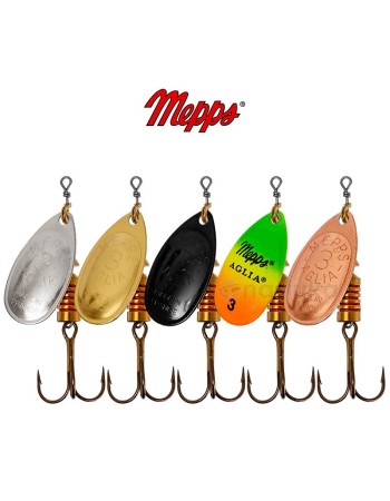 Комплект въртящи блесни Mepps Aglia, Classic - Chub, Perch, Trout