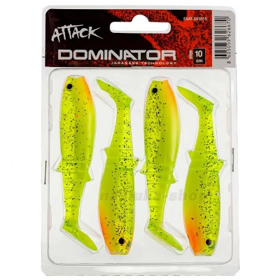 Силиконови шадове в комплект Formax Attack Dominator, 10см, цвят 15, 4 бр.
