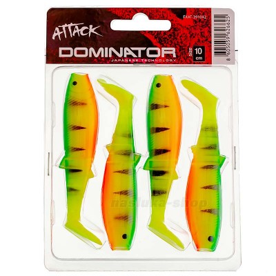 Силиконови шадове в комплект Formax Attack Dominator, 10см, цвят 42, 4 бр.