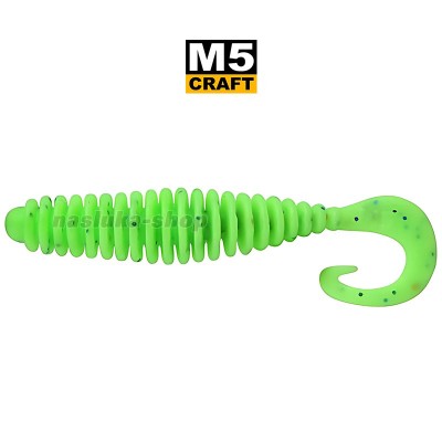 Силиконови примамки M5 Craft Cheater 1.5" Chart Green Apple, 10 бр.