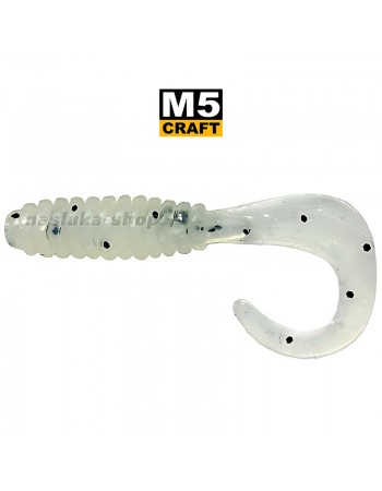 Силиконови примамки M5 Craft Fairy tail 1.0"/25 мм, цвят White Pearl, 10 бр.