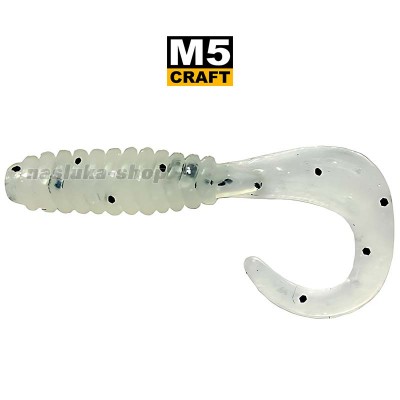 Fairy tail 1.0"/25 мм, цвят White Pearl Силиконови примамки M5 Craft Fairy tail 1.0"/25 мм, цвят White Pearl, 10 бр.