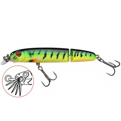 Beast Hi-Lo Jointed Sinking, 120мм/33г, Firetiger Двуделен потъващ воблер Abu Garcia Beast Hi-Lo Jointed Sinking, 120мм/33г, Firetiger