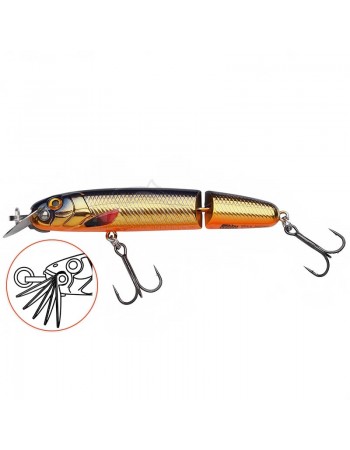 Двуделен потъващ воблер Abu Garcia Beast Hi-Lo Jointed Sinking, 120мм/33г, Gold Black Orange