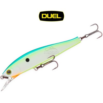 Minnow Flat F 70мм 4.5г, цвят CSH Плаващ воблер Duel Hardcore Minnow Flat F 70мм 4.5г, цвят CSH