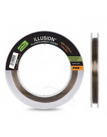 Флуорокарбон Fox Illusion Fluorocarbon Leader, 50м, Naturals Green