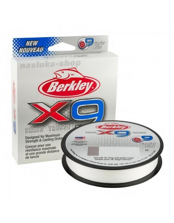 Плетено 9-нишково влакно Berkley x9 Braid Tresse, 150м, цвят Crystal