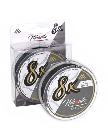 Плетено 8-нишково влакно Mikado Nihonto Octa Braid, Black, 150м