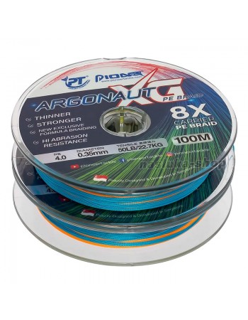 Плетено 8-нишково влакно Pioneer Argonaut XG 8x, 200м, Multicolor