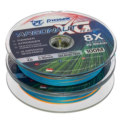 Плетено 8-нишково влакно Pioneer Argonaut XG 8x, 200м, Multicolor