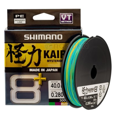 Shimano Kairiki 8+, Multi, 300м - Плетено влакно