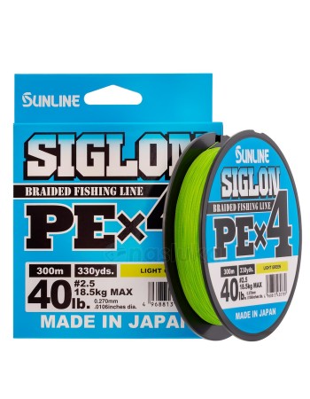 Sunline Siglon PEx4, Light Green - Японско 4-нишково плетено влакно, 300м