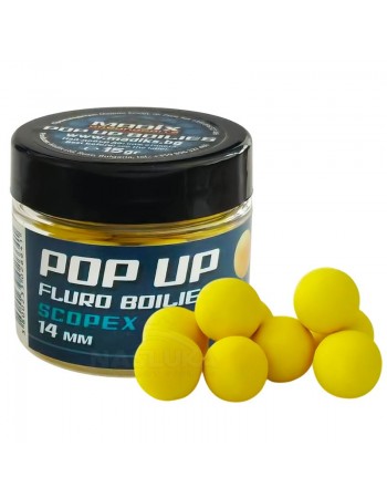 Плаващи топчета Madix Pop-Up Fluro Boilies, 14мм, Scopex