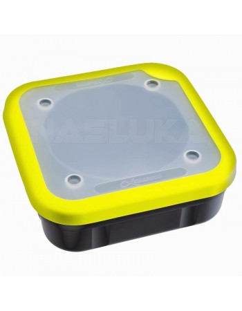 Кутия за стръв с плътен капак Matrix Solid Tip Bait Box - Grey/Lime