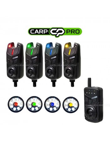 Комплект шарански сигнализатори с лампа Carp Pro Hastam 4+1