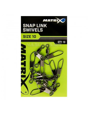 Вирбели с карабина Matrix Snap Link Swivels - 10 бр.
