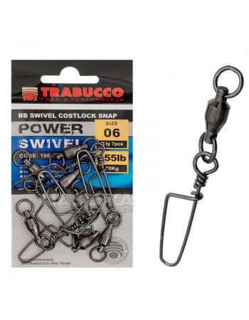 Усилени вирбели Trabucco BB Swivel Costlock Snap