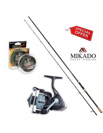 Комплект за спининг риболов на распер Mikado Asp Spin Set 2.80м 10-28г