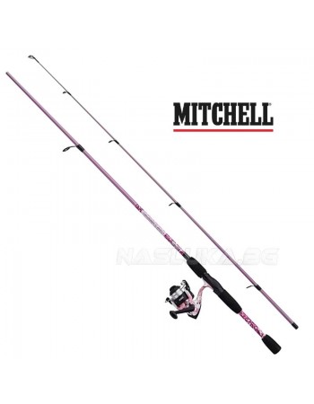 Спининг комплект Mitchell Tanager Pink Camo Spin - 2.10м 7-20г