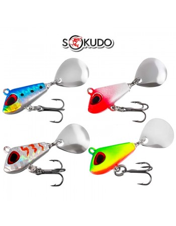 Комплект от 4 бр. спинери за костур и кефал Sokudo Perch Killer, 10г