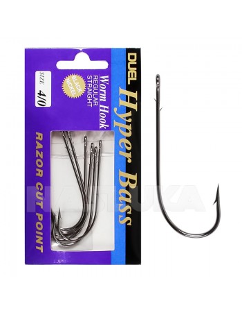 Офсетни куки Duel Hyper Bass Worm Hook K493 - 6 бр.