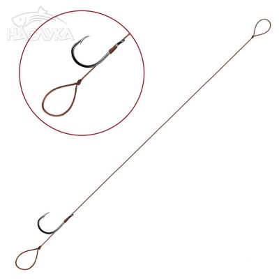 Вързани куки за фидер риболов Delphin Proxi 8 Braided Line - Loop