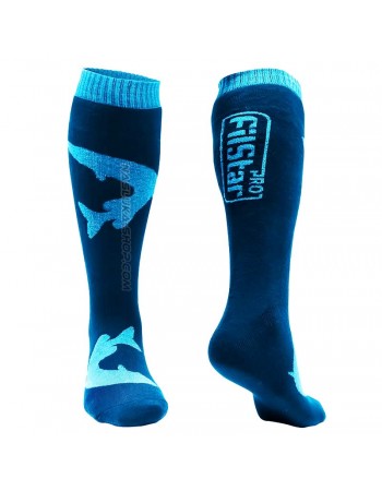 Термочорапи от мерино вълна FilStar Fishing Socks Pike - Blue