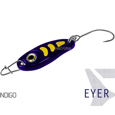 Блесна клатушка за пъстърва Delphin Eyer - Indigo