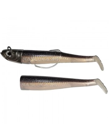 Комплект от Две тела с Джиг глава и Кука GT-Bio Roller Shad Combo - Black Kamaleo