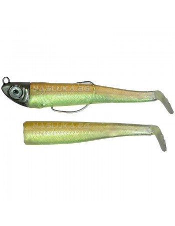 Комплект от Две тела с Джиг глава и Кука GT-Bio Roller Shad Combo - Clear Wagasagi