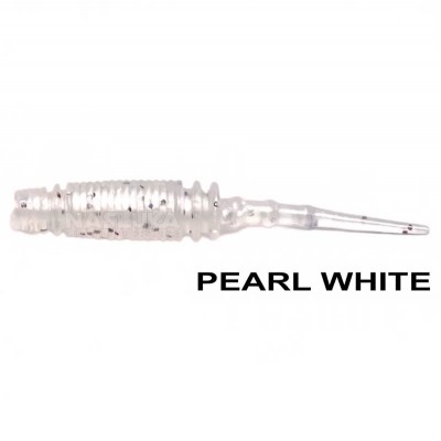 Силиконови примамки Ryuji Rock Worm 4см, 12 бр., цвят Pearl White