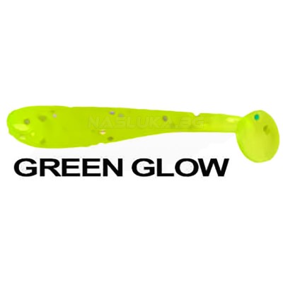 Сет от 20 бр. силиконови примамки Ryuji Rockfish 3.5см - Green Glow