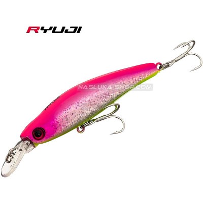 Потъващ воблер Ryuji Bubble Bait 80S - 8см 12г - цвят Pink Chart