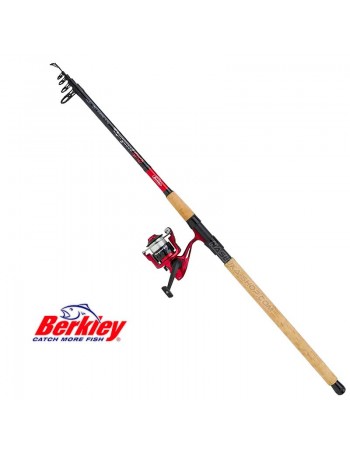 Комплект за спининг риболов на пъстърва Berkley Cherrywood Spezi Tele Trout Combo - 3.00м/7-28г/Medium
